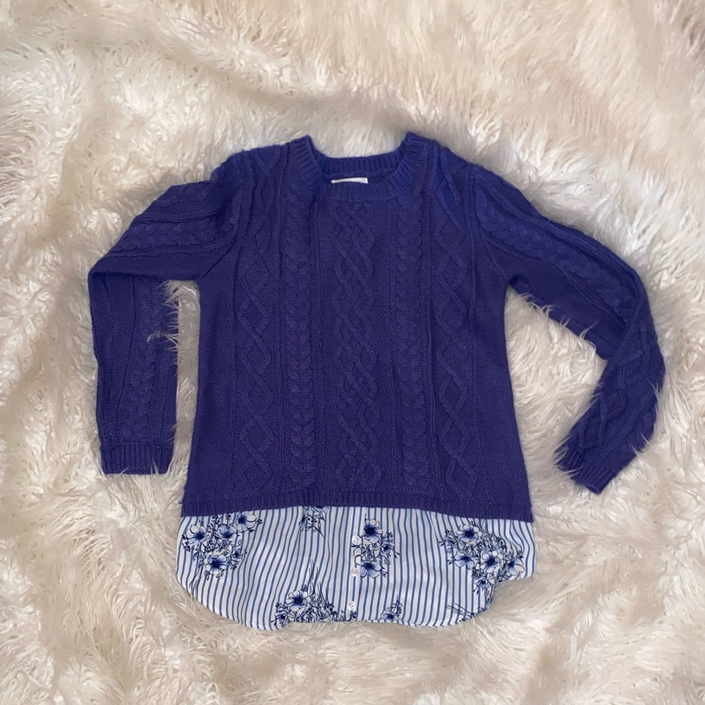 Purple Sweater Blouse
